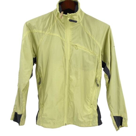 Womens Columbia Titanium light yellow and grey full zip jacket size XS - Picture 1 of 8